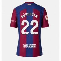 Barcelona Ilkay Gundogan #22 Hjemmedrakt Dame 2023-24 Kortermet